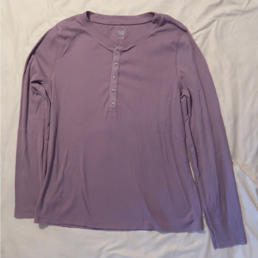 GAP Lavender Long Sleeve Top